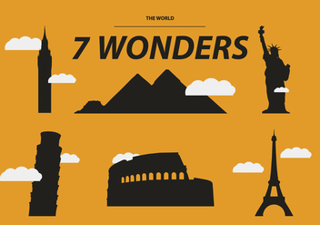 THE SEVEN WONDERS VECTOR - Kostenloses vector #329701